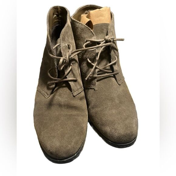 Michael Shannon Rebeka SUEDE WEDGE ANKLE BOOTS - Picture 1 of 10